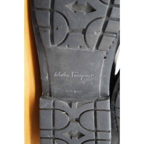 Salvatore Ferragamo David Gancini bit loafers Black Leather Loafers Size 9.5 main image 8